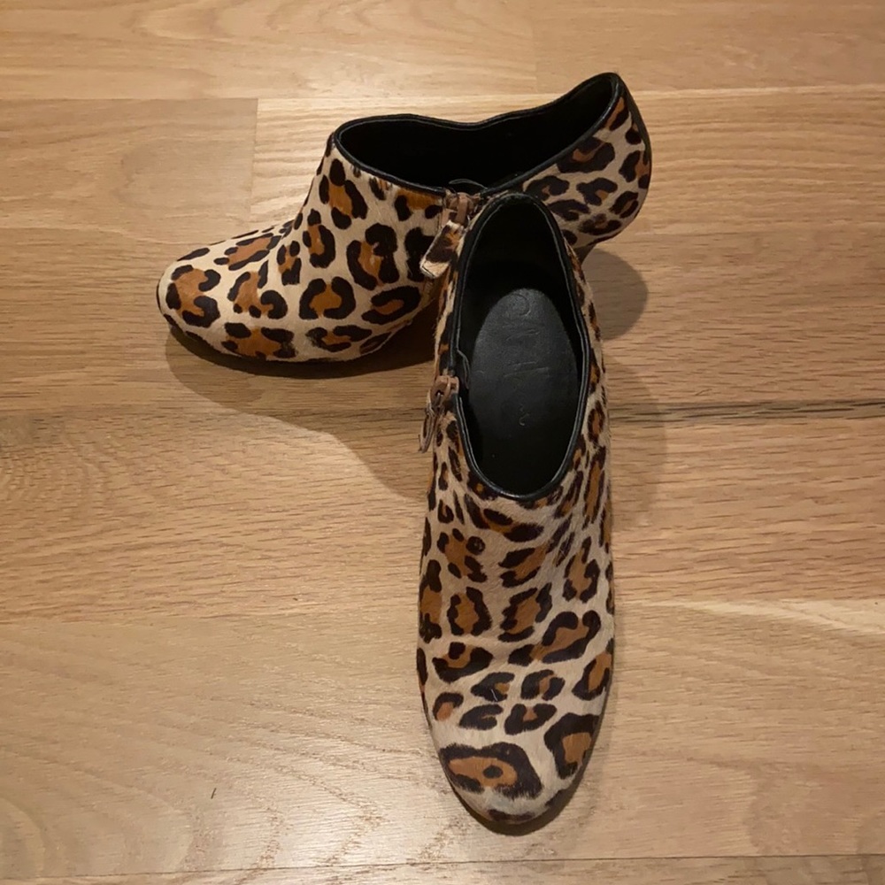 Cole Haan leopard (horse hair) booties size 6.5